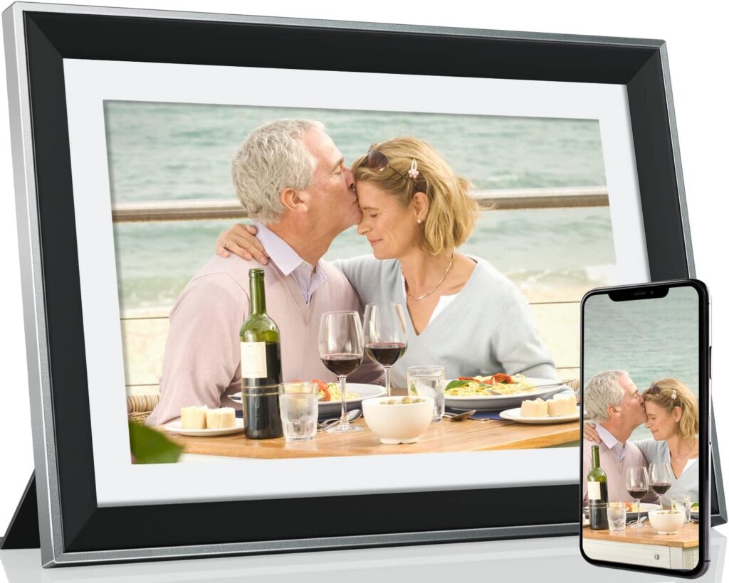 2023 Newest 10.1 Inch WiFi Digital Picture Frame 32GB Smart Photo Frame with Instant APP Email Photo Transfer, Auto Rotation, Unlimited Cloud Data, Phone One-Button Control and Easy Set Up 2023 Newest 10.1 Inch WiFi Digital Picture Frame 32GB Smart Photo Frame with Instant APP Email Photo Transfer, Auto Rotation, Unlimited Cloud Data, Phone One-Button Control and Easy Set Up