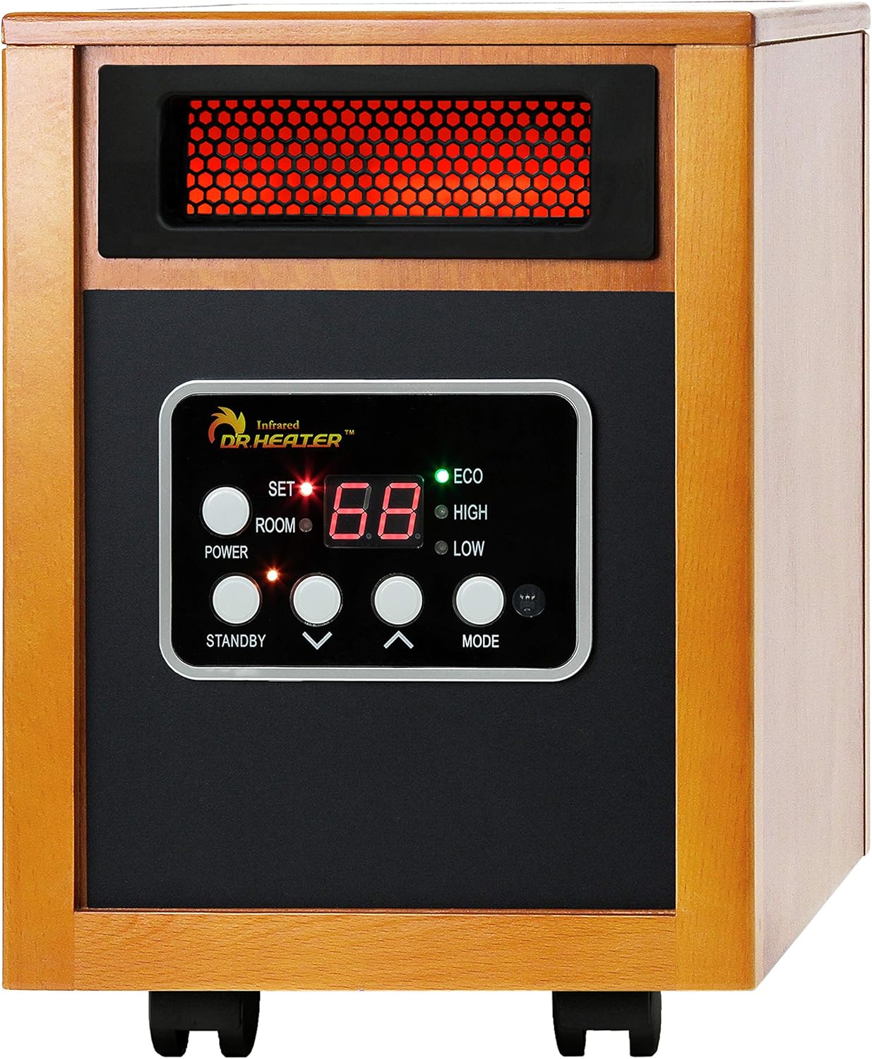 dr infrared heater portable space heater original 1500 watt cherry pack of 1